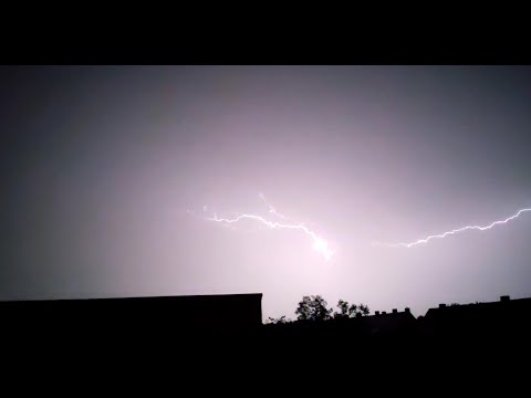 Das Unwetterartige (2) MCS - Schwer Gewitter im Jahr 2023 über Ingolstadt 24.08.2023 Mega Lightshow