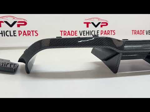 Fits BMW M2 F87 M2C 2016-2021 Rear Bumper Diffuser Spoiler Splitter Valance Carbon Look video
