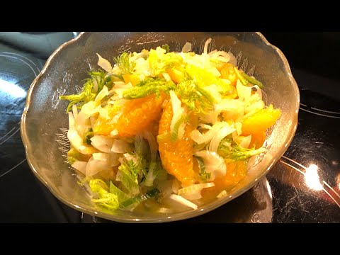 2 Zutaten #Blitz schneller leckerer Salat😍Süß Säuerlich😋Fenchel Salat mit Orangen
