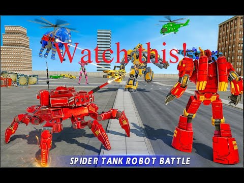 Spider Tank Robot Car Game – Elephant Robot Game: Android Games