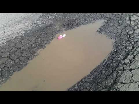 Gropile de pe soseaua din zona Lot IV Autostrada Lugoj Deva