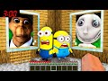 We Found Obunga and the Man From Window at 3:00 AM - minions in minecraft - Gameplay Animation