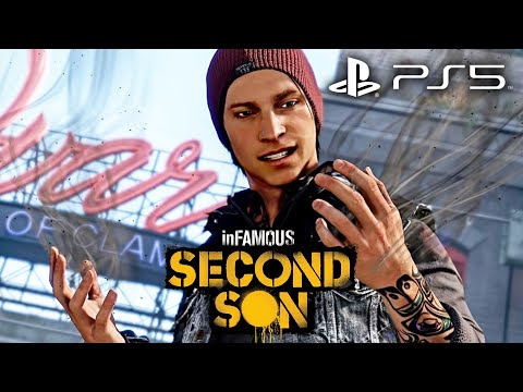 INFAMOUS SECOND SON PS5 Gameplay Walkthrough Part 1 (Full Game) 4K 60fps No Commentary