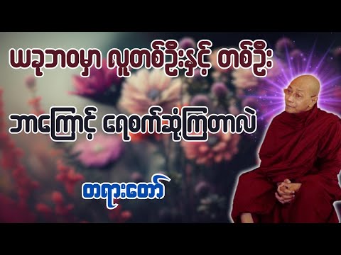 ယခုဘဝမှာ လူတစ်ဦးနှင့် တစ်ဦး ဘာကြောင့် ရေစက်ဆုံကြတာလဲ တရားတော် - ပါချုပ်ဆရာတော် ဒေါက်တာအရှင်နန္ဒမာလာဘ