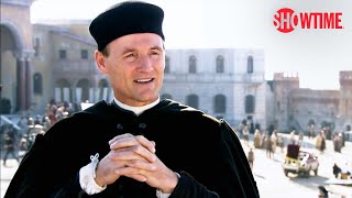 Колм Фиор на съемках сериала "Борджиа"