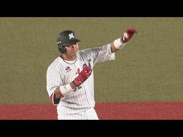 【2回裏】マリーンズ・佐藤都志也 ライト線を破る同点タイムリー2ベースヒット!!  2023年4月26日 千葉ロッテマリーンズ 対 埼玉西武ライオンズ