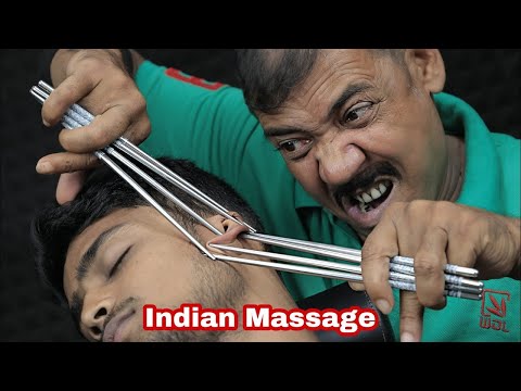Asim Barber Perfectly Use Chopsticks For ASMR Head Massage ...