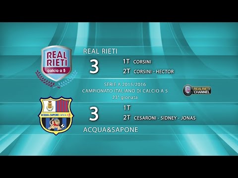 REAL RIETI vs ACQUA E SAPONE - Serie A 2015/16 23°Giornata