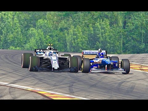 Williams F1 2018 vs Williams F1 1995 - Spa
