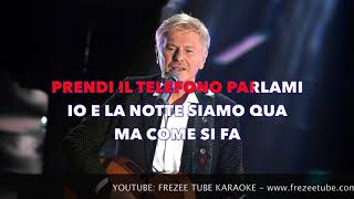 Ron - Almeno pensami - Karaoke con testo