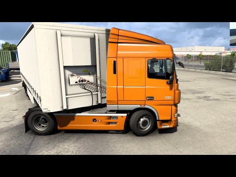 ETS 2 - DAF XF 105 Transporting Beans from Stockholm to Uppsala