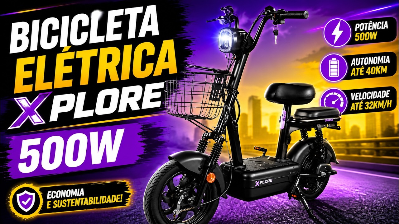 Bicicleta Elétrica Xplore 500W Vale a Pena? Sem CNH e Sem Emplacamento! [ANÁLISE SINCERA]