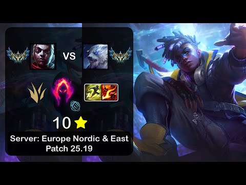 Ekko Jungle vs Volibear - EUNE Challenger - Patch 25.19