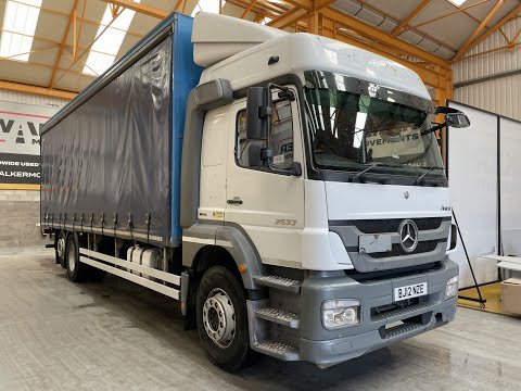New In Stocklist For Sale: MERCEDES BENZ AXOR 2533 EURO 5, 6X2, 26 TONNE CURTAINSIDER  2012 BJ12 NZE