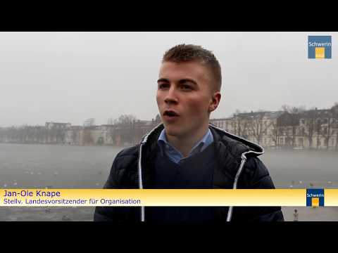 Jan-Ole Knape von den Jungen Liberalen (Julis) in Schwerin