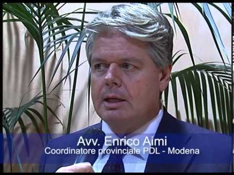 Intervista coordinatore PDL Modena avv. Enrico Aimi -TeleStudio Modena - 02.12.2013