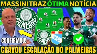 MASSINI TRAZ EXCELENTE INFORMAÇÃO DA ESCALAÇÃO DO PALMEIRAS PRA LIBERTADORES.