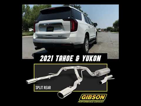 2021 Tahoe, 2021 Yukon 5.3L, Gibson Cat-Back Dual Split Exhaust System
