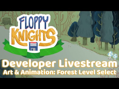 Floppy Knights Development Stream (Fast-Forward): Background Art with Marlowe