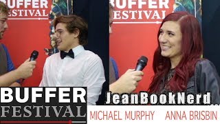 MICHAEL MURPHY and ANNA BRISBIN Interview - BUFFER FESTIVAL LOS ANGELES 2018 - JeanBookNerd video