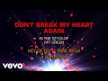 Pat Green - Don't Break My Heart Again (Karaoke)