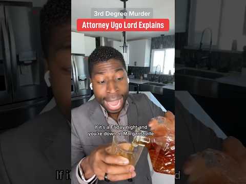 Prison sentences for 1st, 2nd & 3rd degree murder. Attorney Ugo Lord raps! (I am so sorry😅) #shorts