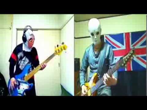 Iron Maiden Invaders Bass Guitar Cover