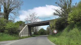 preview picture of video 'Driving Between Saint Servais & Callac, Côtes d'Armor, Brittany, France 22nd May 2013'