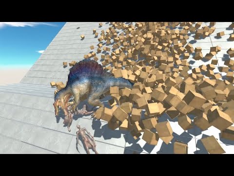 Saber Ghoul Team vs ALL UNITS under Brick Waterfall Animal Revolt Battle Simulator