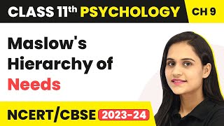 Maslow's Hierarchy of Needs - Motivation and Emotion | Class 11 Psychology Chapter 9