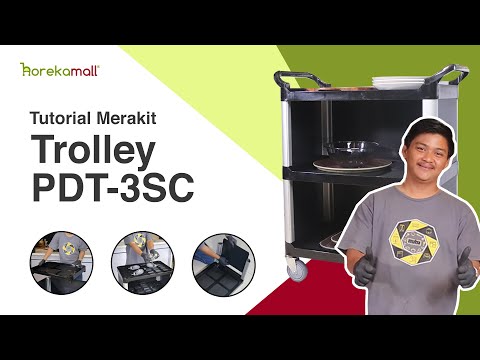 Trolley Makanan Plastik / Troli Pengantar Makanan Tertutup | Mutu PDT-3SC on Youtube