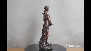 Fortuna – bohyně štěstí a prosperity, bronzovaná figurka symbolu hojnostiVeronese WU76450A1