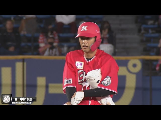 【逆転へ】マリーンズ・中村 勢いつける【猛打賞の活躍】