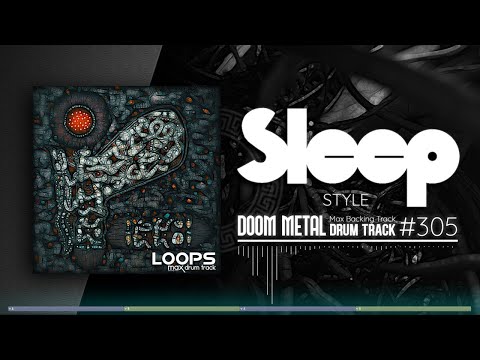 Doom Metal Drum Track / Sleep Style / 100 bpm