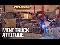 Slammed Mini Truck Gets Suicide Doors And Radical Sheet Metal Work Trucks S9 E9