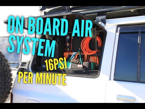 Nissan Patrol wagon on board air system walkthrough 16psi per minute