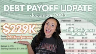 DEBT PAYOFF UPDATE DECEMBER 2025 | my debt free journey, six figure student loan