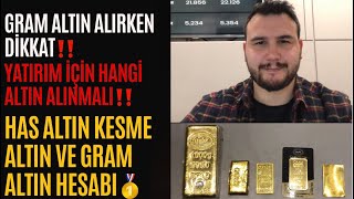 Gram Altın Alırken Dikkat‼️Altın İçin Uyarıyorum‼️Has Altın Nasıl Hesa