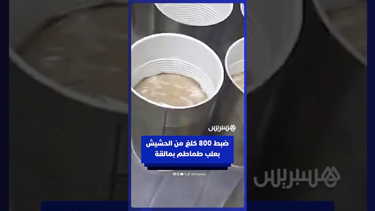 ضبط أكثر من 800 كلغ من الحشيش مخبأة في علب طماطم في مولينا بمالقة thumbnail