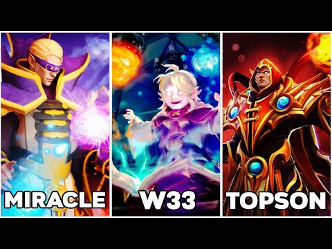 WHO is your favourite Invoker player? Miracle vs Topson vs w33