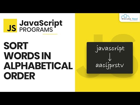Learn JavaScript Program to Sort Words in Alphabetical Order ...