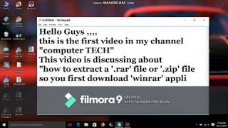 How to extract a .rar file or .zip file|english subtitles