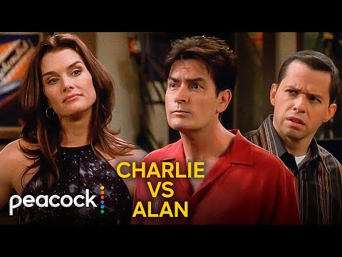 Two and a Half Men | Battle of the Brothers: Fight for Their Neighbor's Heart