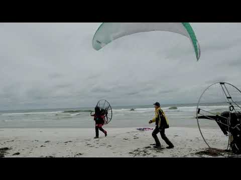 Paramotor Pilot Lands on Florida Beach after Epic Coast to Coast Trip