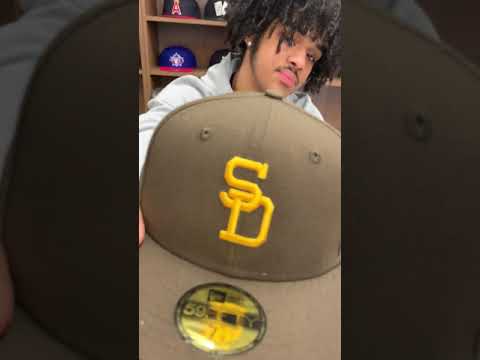 San Diego Padres 1969 71 59Fifty New Era Fitted Hat (Brown Orange Green Under Brim)