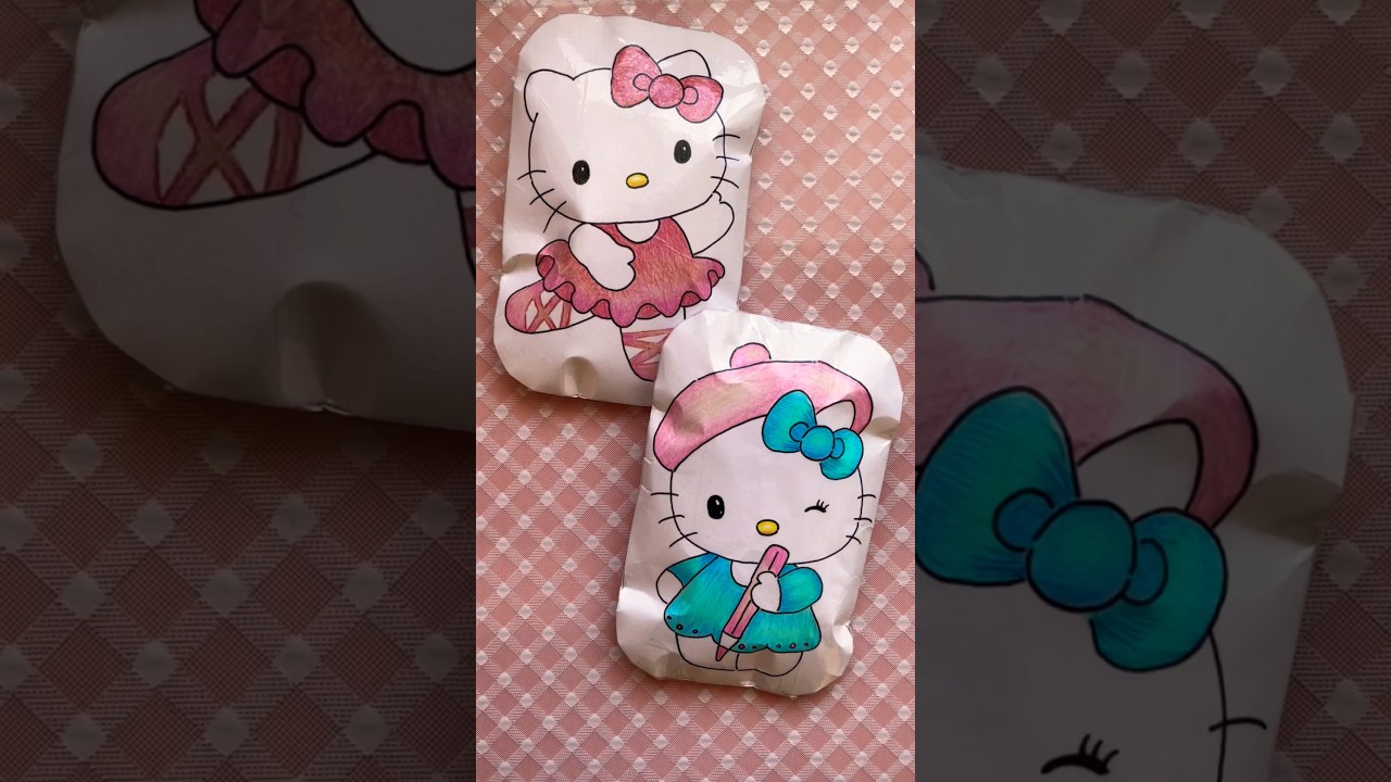 🎀 Hello Kitty Squishy #paperdoll #hellokittyasmr