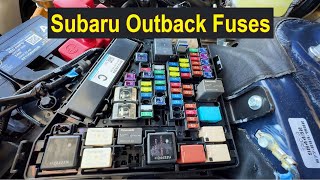 Subaru Outback Fuse Box Location and Diagram 2020 - 2025