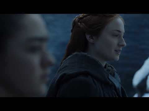 Arya and Sansa  The lone wolf dies   Game of Thrones Season 7