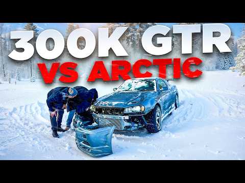 JDM Legends vs. Arctic! - Nissan R32 GTR & R34 GTR tearing up the streets of Finland