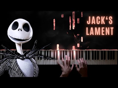 Jack's Lament − The Nightmare Before Christmas − Piano Cover + Sheet Music